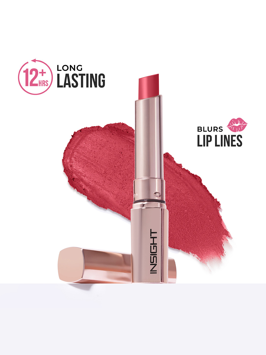 Insight Cosmetics Ultra Lightweight Mousse Formula Lipstick - Strawberry Frosting 12