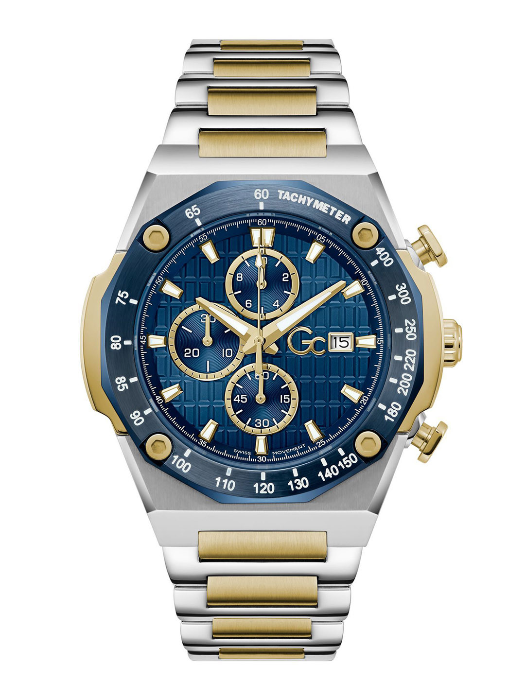 GC Idolsport Men Stainless Steel Bracelet Style Chronograph Analogue Watch Z68001G7