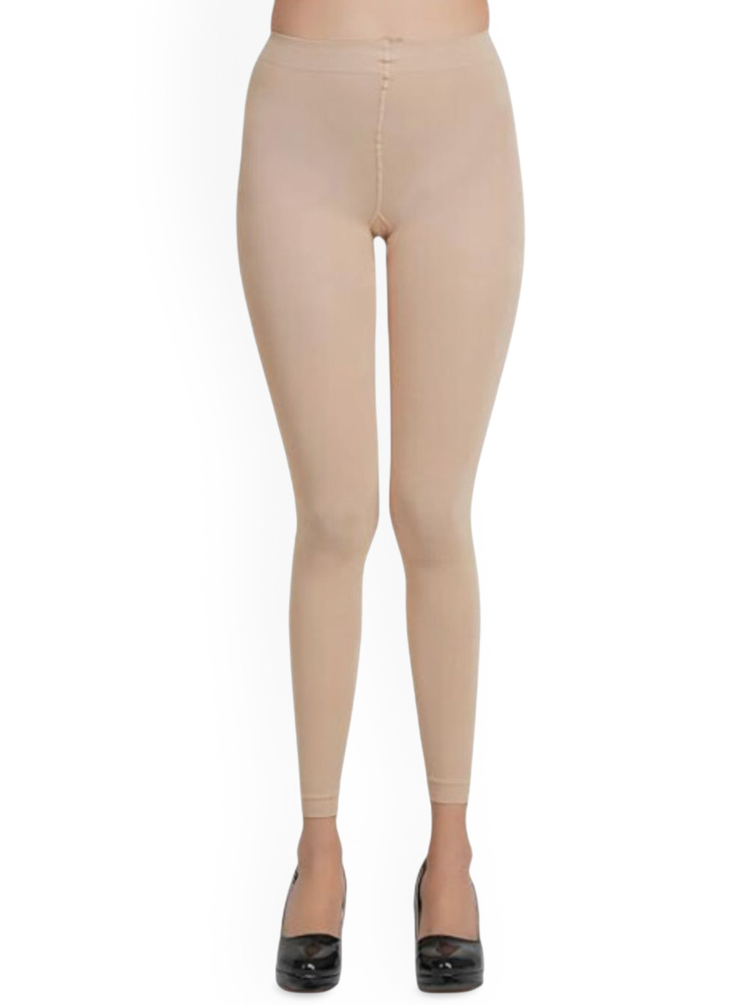 G Heist Solid Fleece Winter Fur Ankle Length Stockings