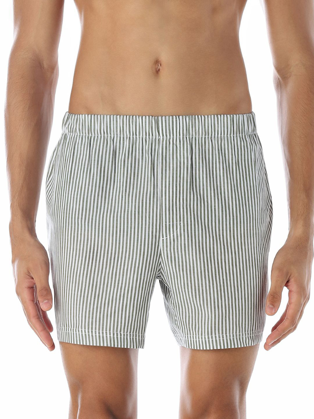 Jack & Jones Striped High-Rise Cotton Boxer 9021898001