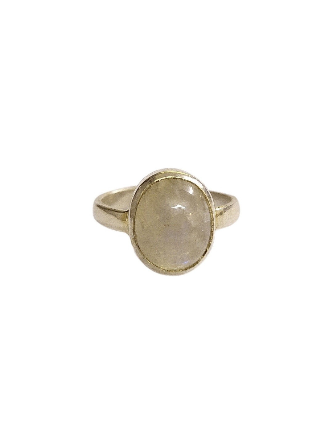 RAVIOUR LIFESTYLE Unisex Gold-Tone Alloy Opal Finger Ring
