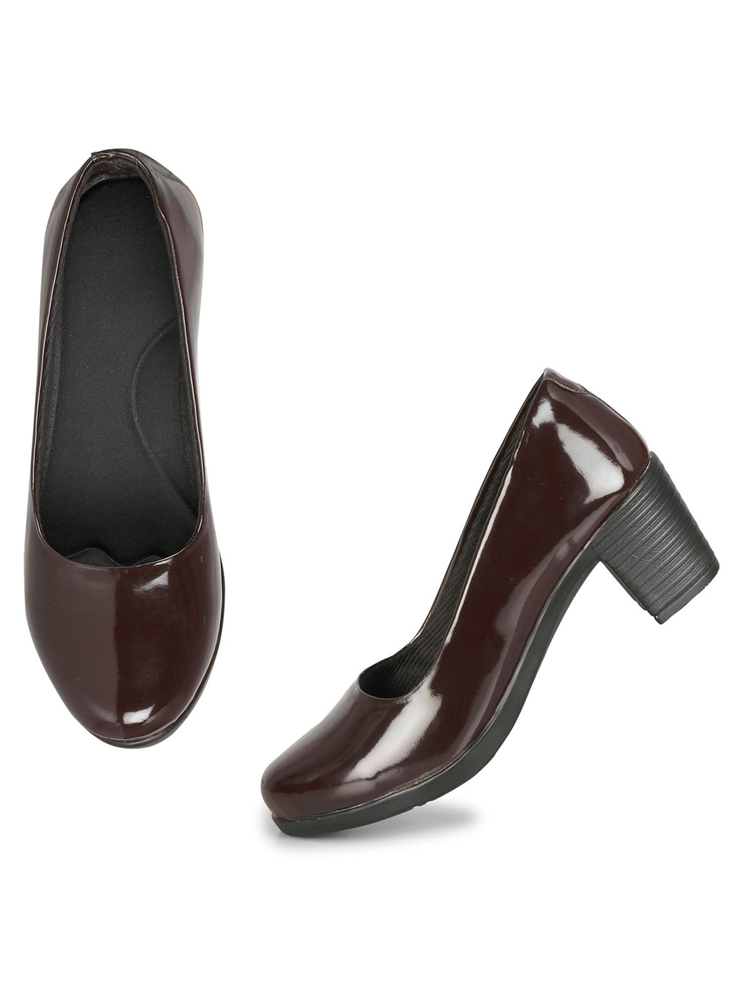 Ishransh Women Block Heel Closed Back Sandals