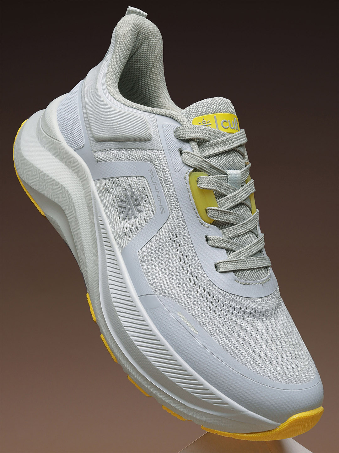 CULT Women ActiveBoost Running Shoes - Grey /Mustard