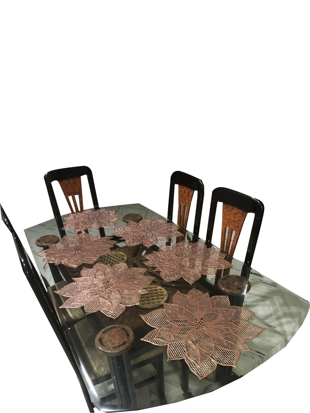 LaVichitra Round Pack of 6 Table Placemat