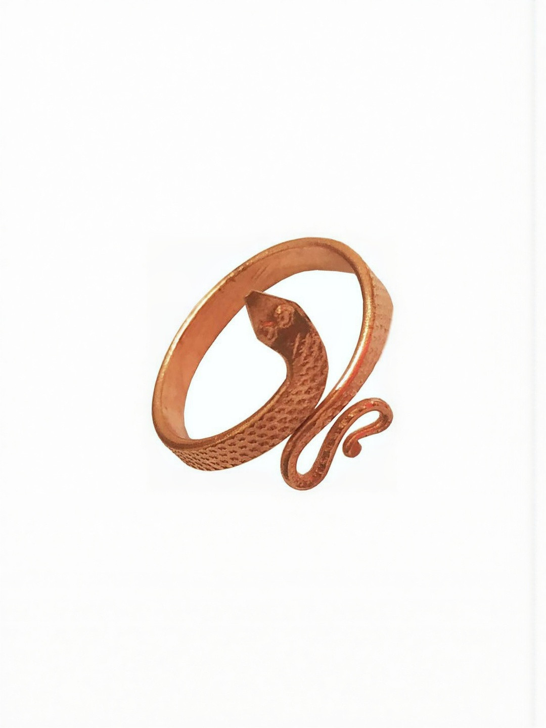 RAVIOUR LIFESTYLE Unisex Copper-Plated Snake Finger Ring