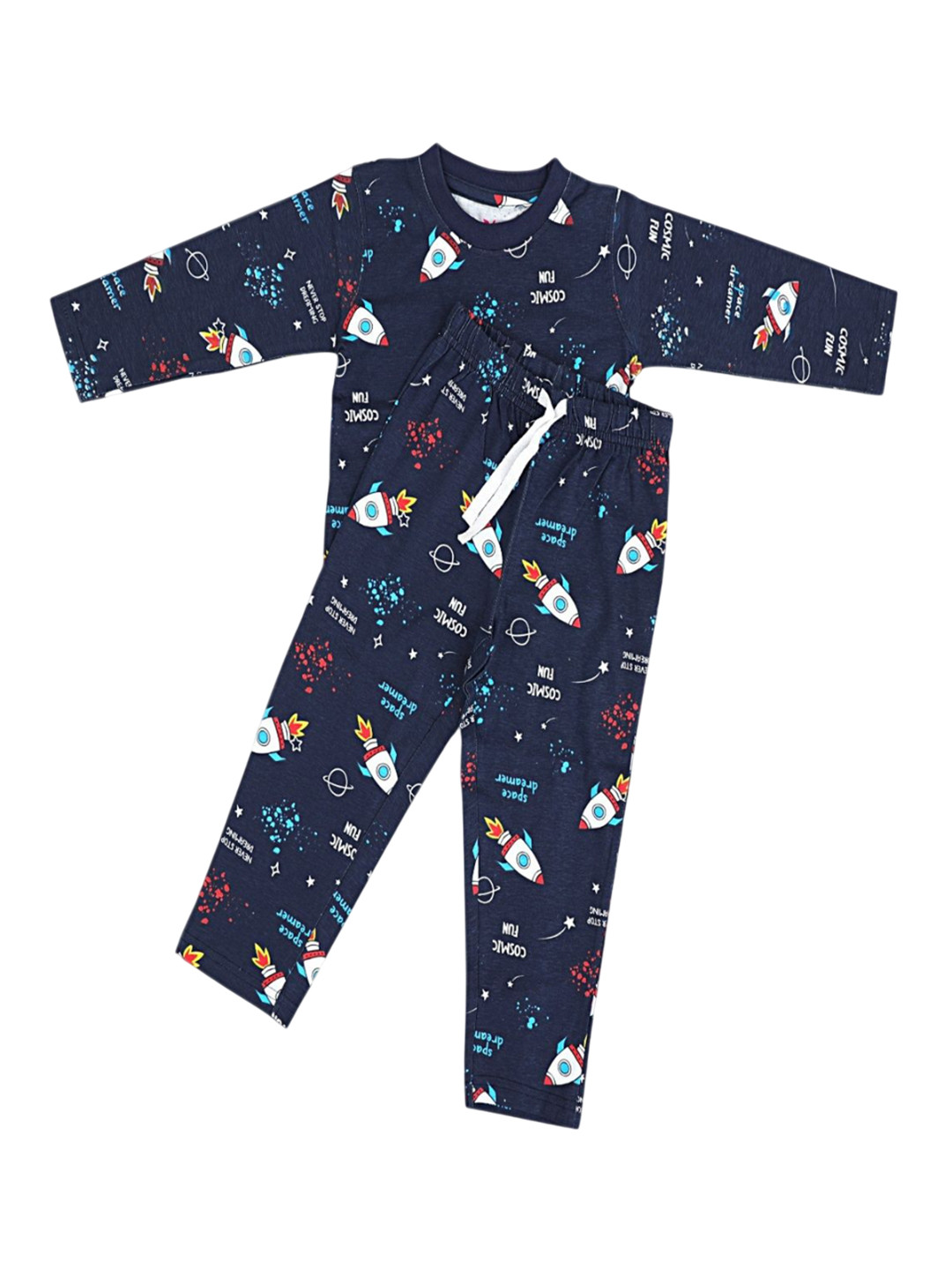 PAPIHA PUNCH Kids Printed Cotton T-shirt With Pyjamas