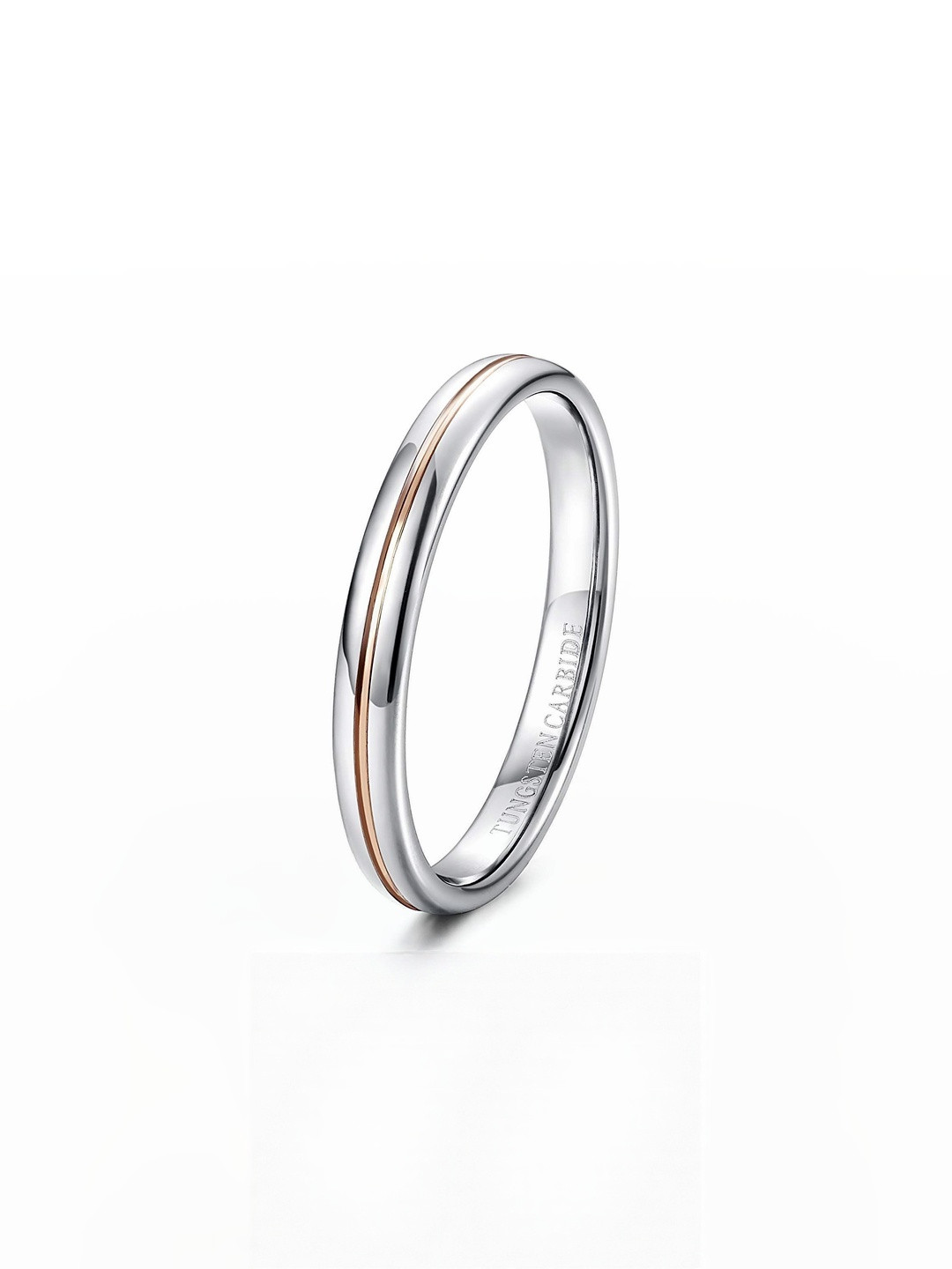 Moneekar Jewels Stainless Steel Minimal 3mm Band Finger Ring