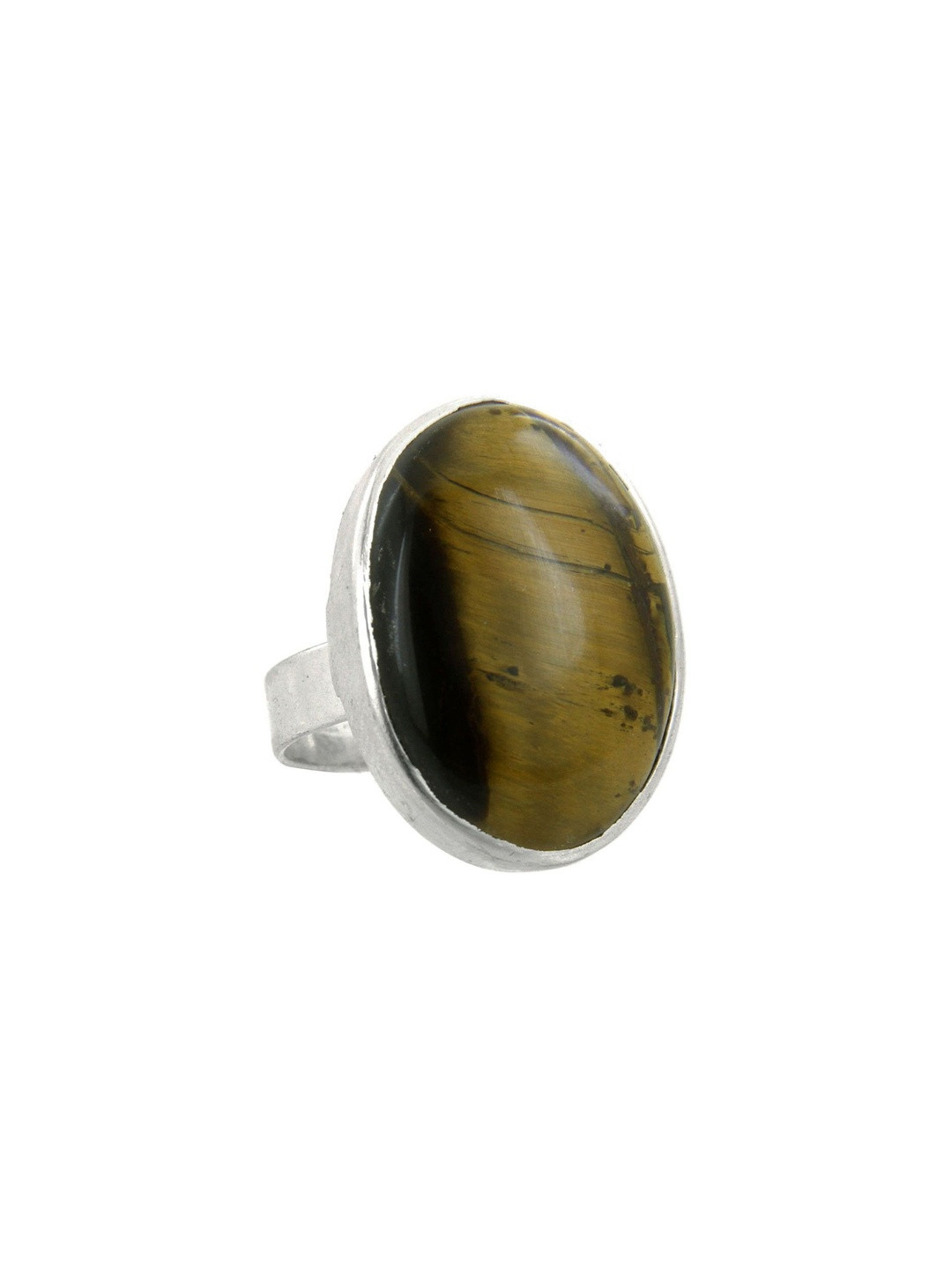 RAVIOUR LIFESTYLE Unisex Tiger Eye Artificial Stones Studded Finger Ring