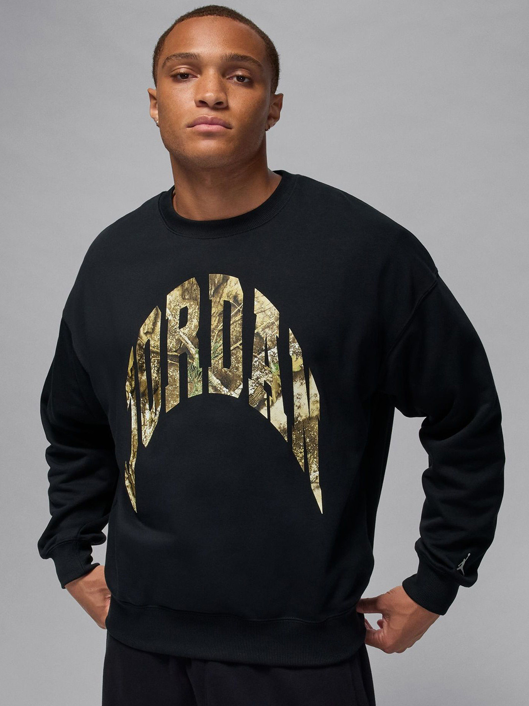 Nike Jordan Brooklyn Men's French Terry Realtree Crew-Neck Sweatshirt