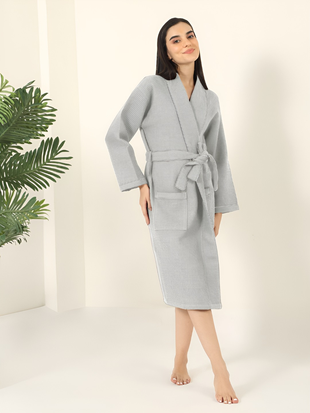 Mulberry Living Pure Cotton Bath Robe & Belt