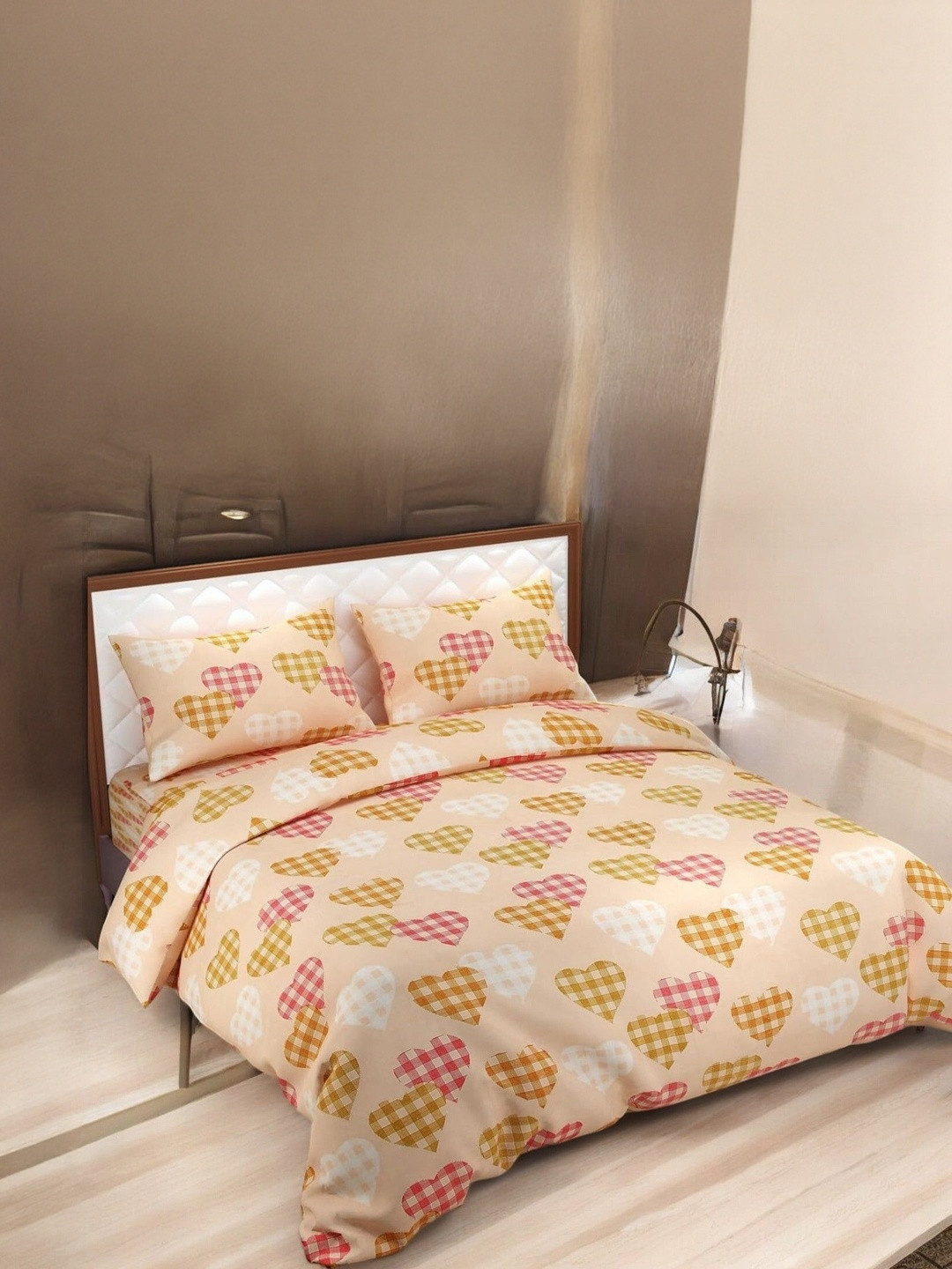 WELLNEST Unisex Abstract Regular Bedsheets