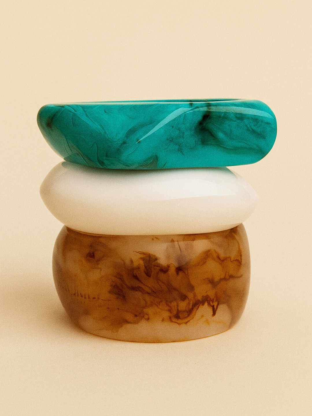 UnfoldSelf Set Of 3 Resin Bangles