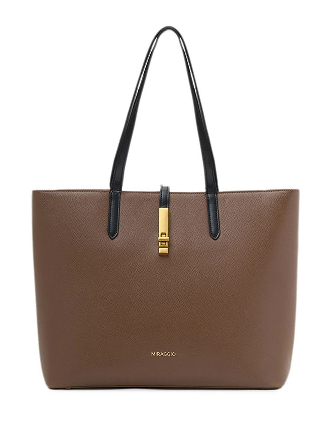 MIRAGGIO PU Structured Tote Bag