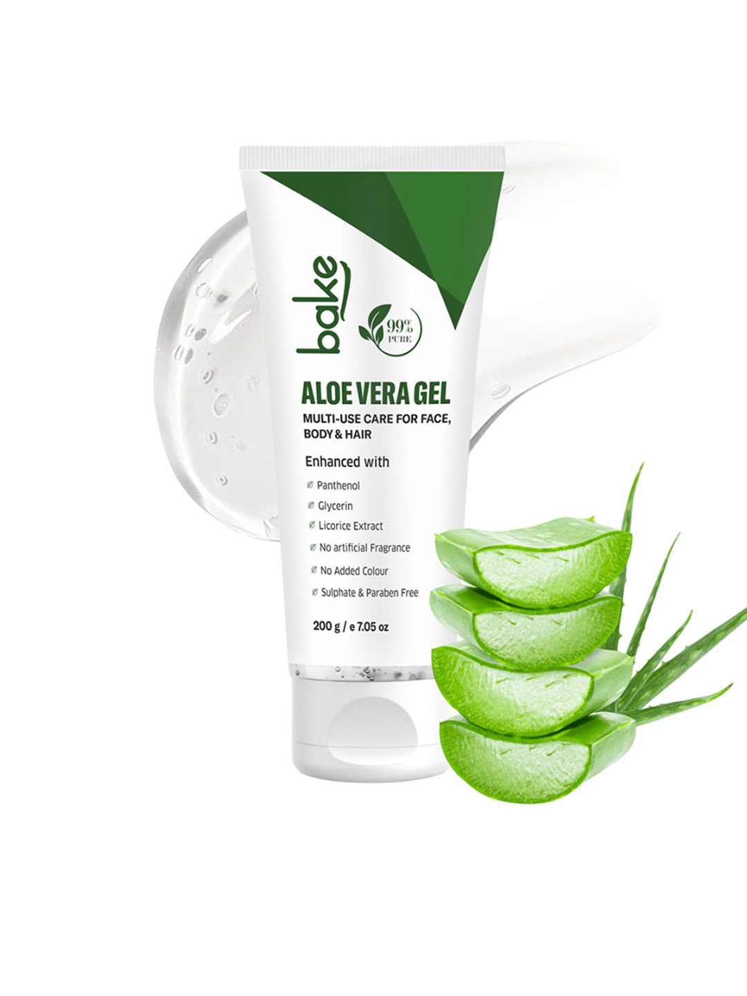BAKE 99% Pure Multi-Use Aloe Vera Gel- 200 g