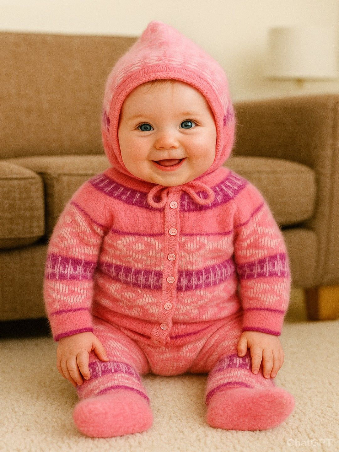 LeafBird Infants Kids 3-Piece Printed Baby Apparel Gift Set