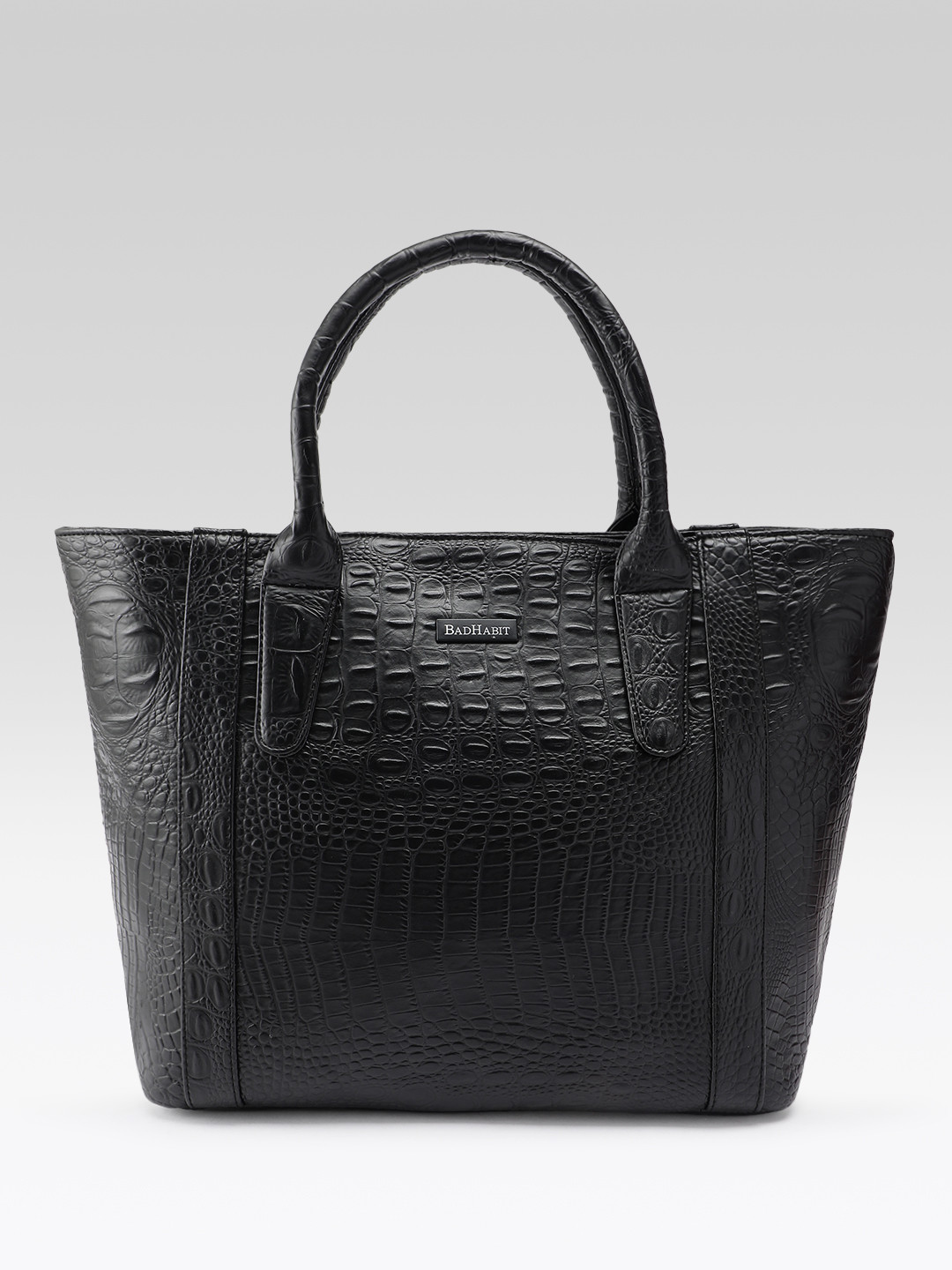 BAD HABIT Textured Structured Handheld Bag