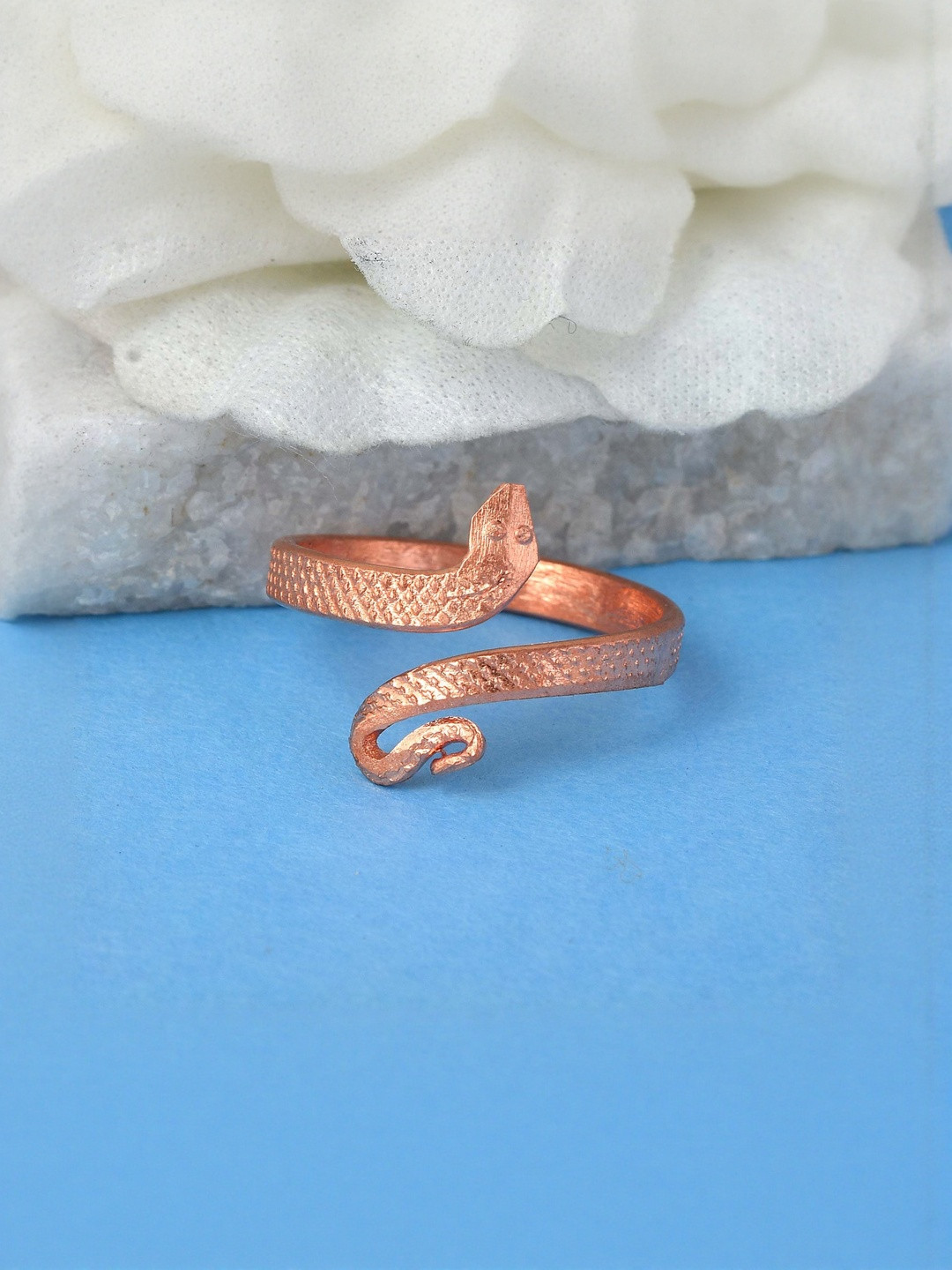 Copper Nag Snake challa fingerring Shani Kalsarpa dosh
