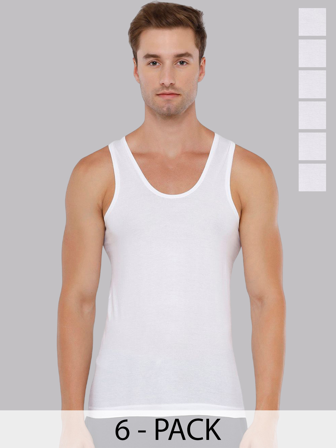 Rupa TOPMAN Pack Of 6 Pure Cotton Undershirt Innerwear Vests