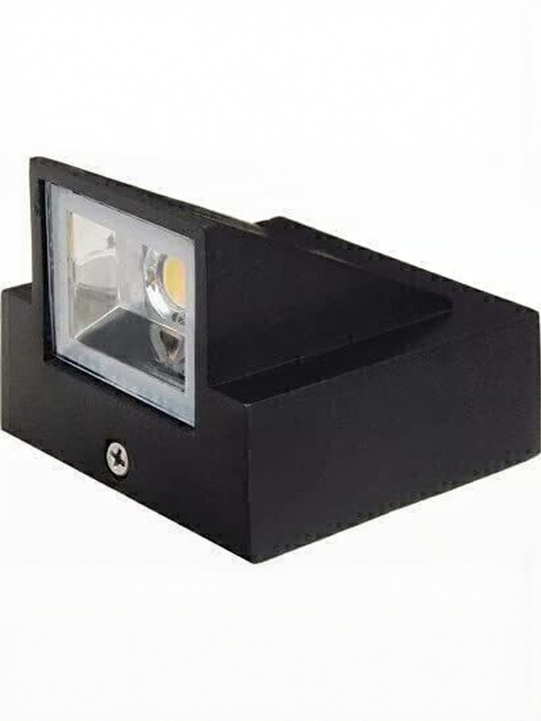 HomesElite Black Metal Rectangle Shaped Wall Lamp