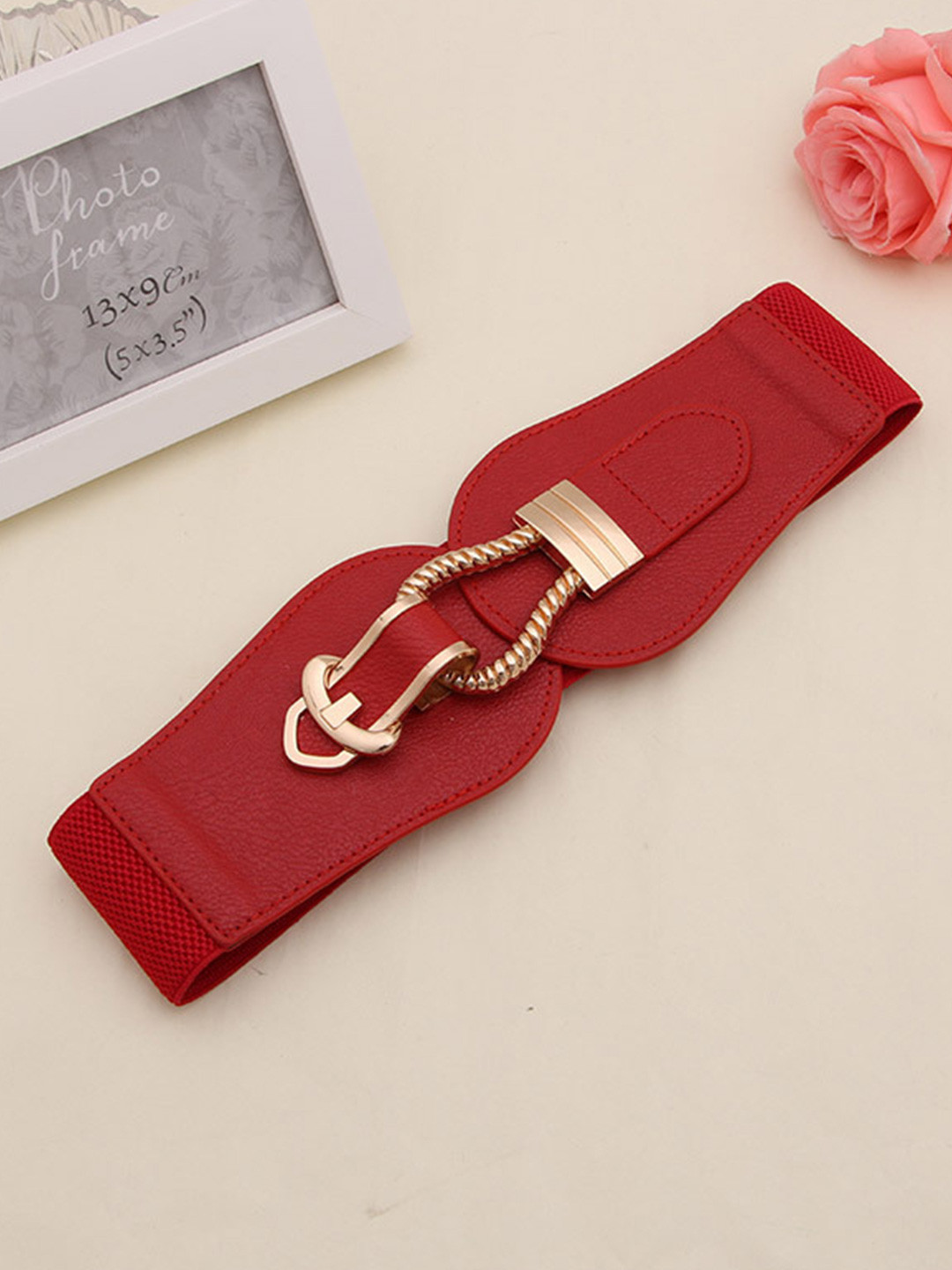 Fabme Tang Closure Textured Belt