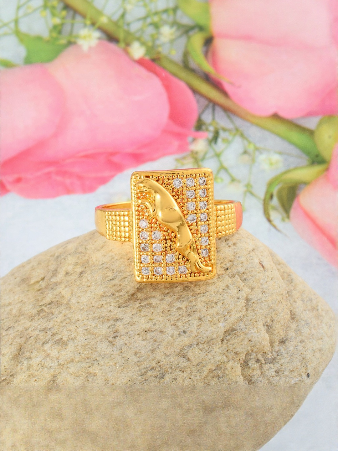 Brass Goldplated Men Wedding Finger ring