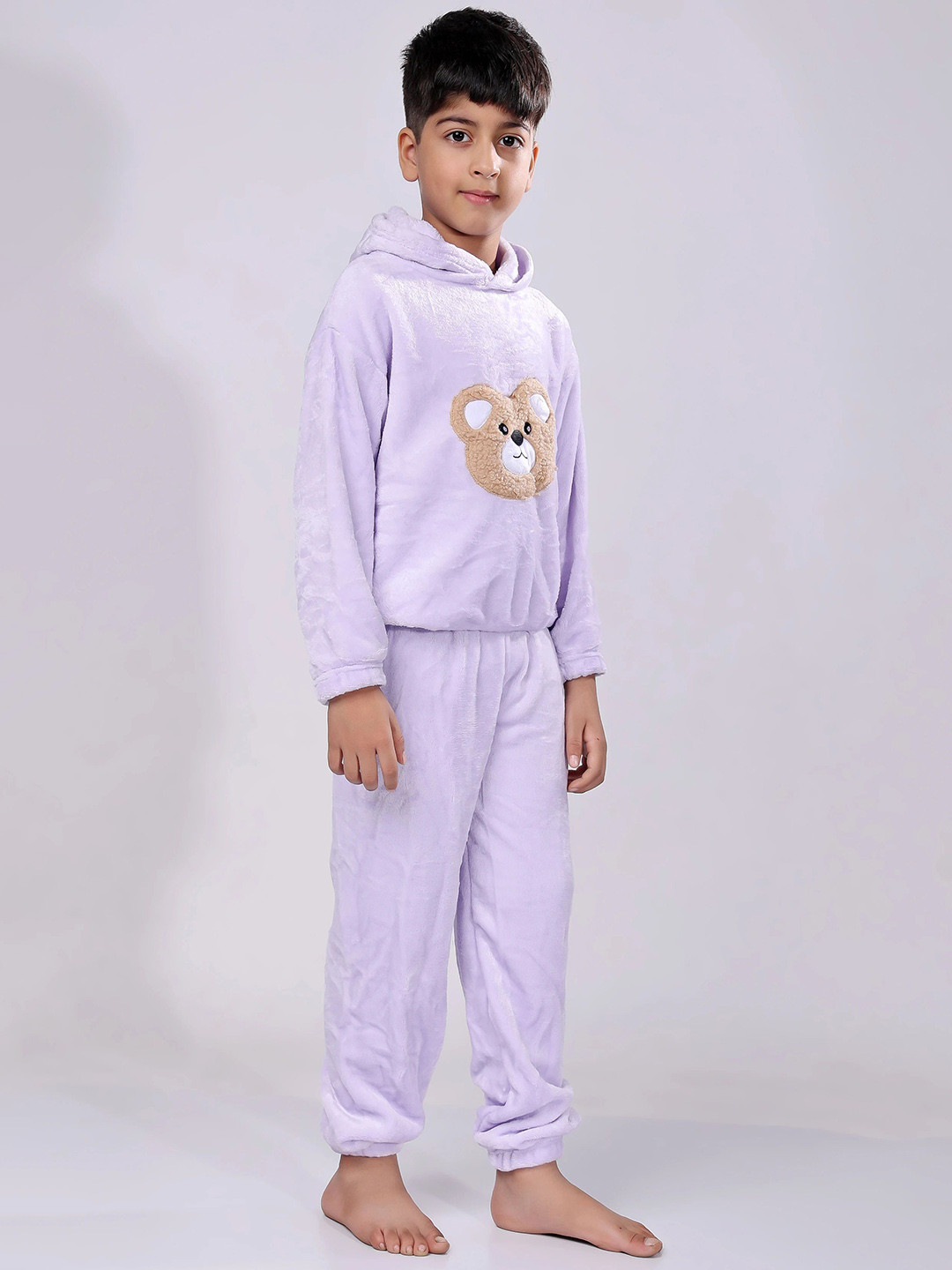 Keenuu Boys Hooded Neck T-Shirt & Pyajams Night Suit