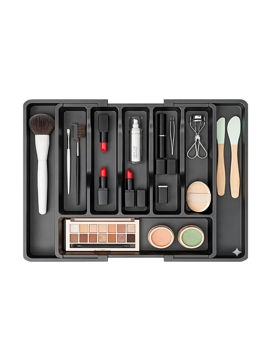 Kuber Industries Black Cosmetics Drawer Organiser