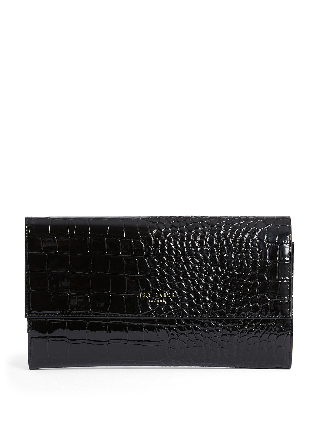 Ted Baker Women Front Logo Textured Two Fold Wallet