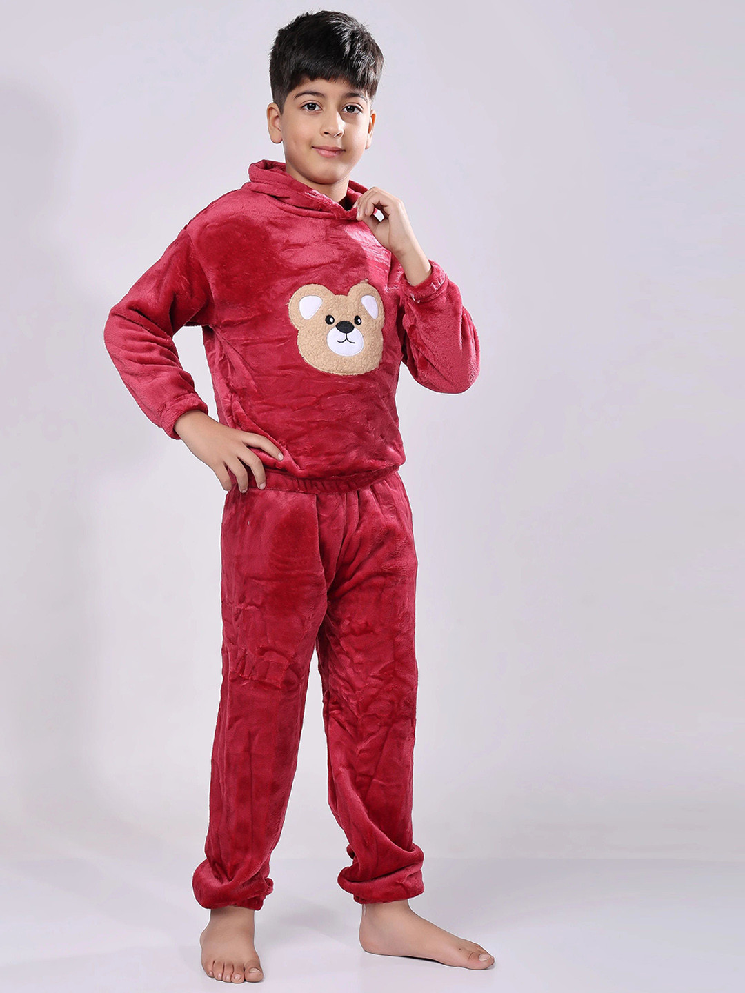 Keenuu Kids Teddy Face T-shirt With Joggers Night suit