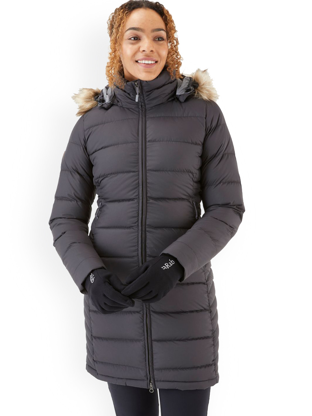 Rab Women Hooded Solid Insulator Parka Jacket