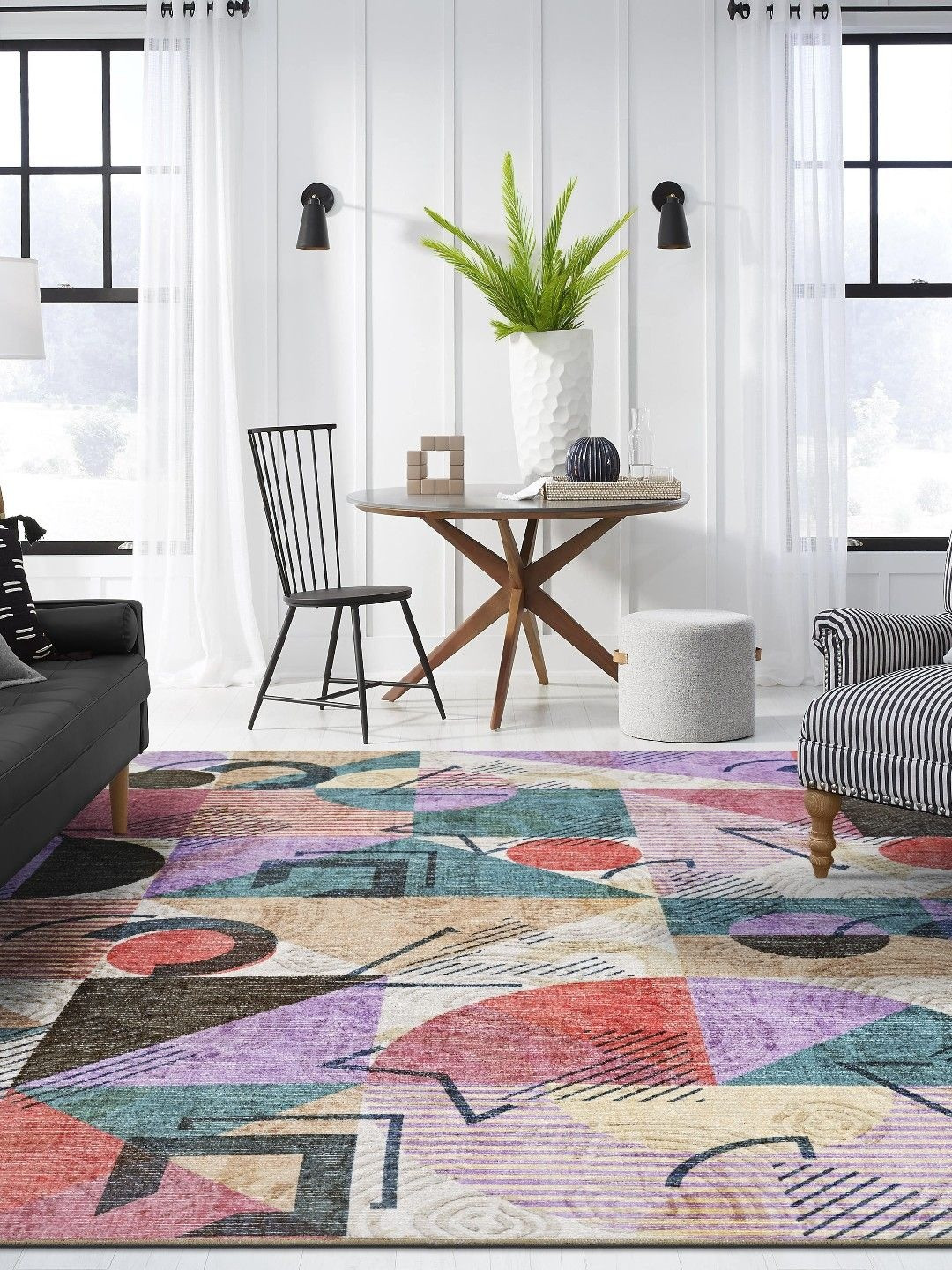 Kaleen India Anti-Skid Backing Washable Indoor-Outdoor Rugs