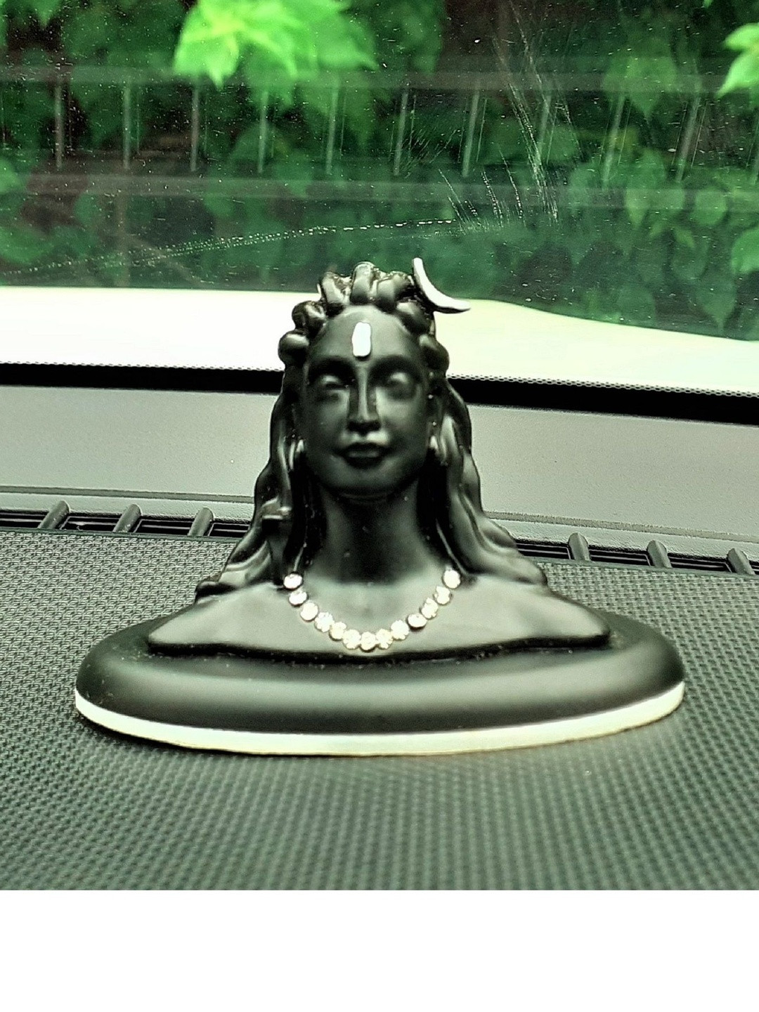 Afterstitch Black Adiyogi Shiva Showpieces God Figurines Car dashboard idols Statues
