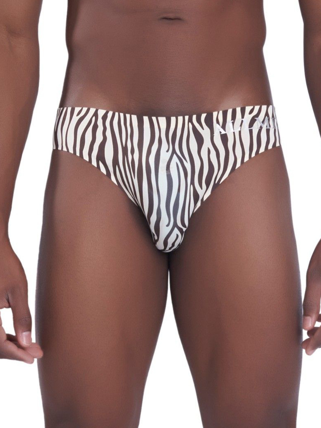 MAML Men Printed Anti-Curling Low-Rise Basic Briefs