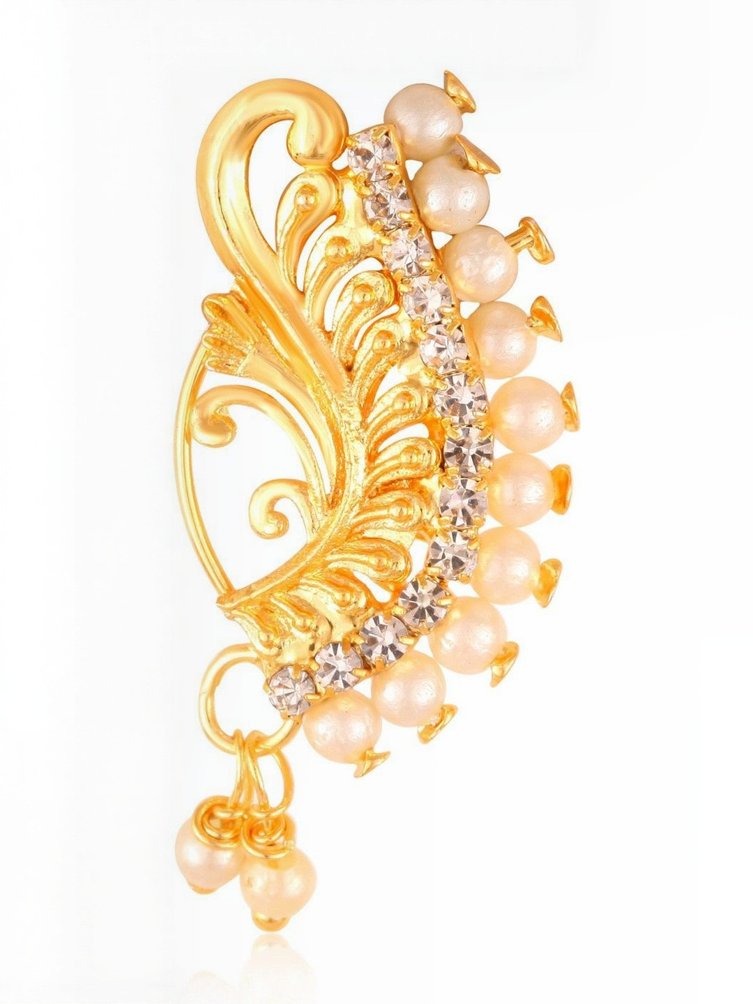 Gold Plated Alloy Nath Nose Pins