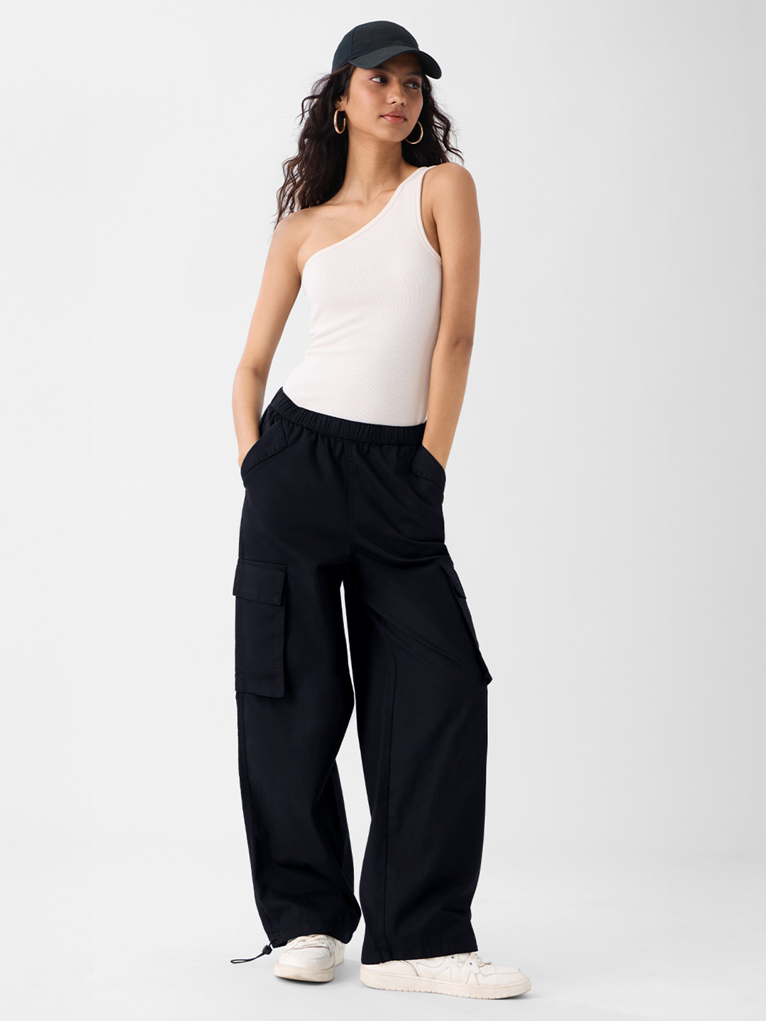 The Souled Store Phantom Women Pure Cotton Parachute Pants