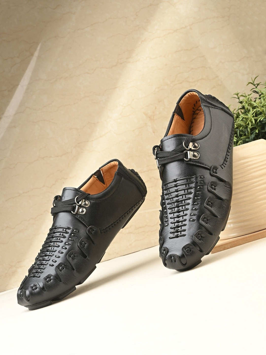 aadi Men Shoe-Style Slip-on Sandals