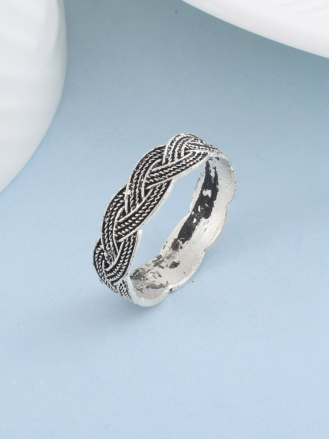 DZINETRENDZ Unisex Goldplated Imitation Dimaond Designer Wedding Finger ring