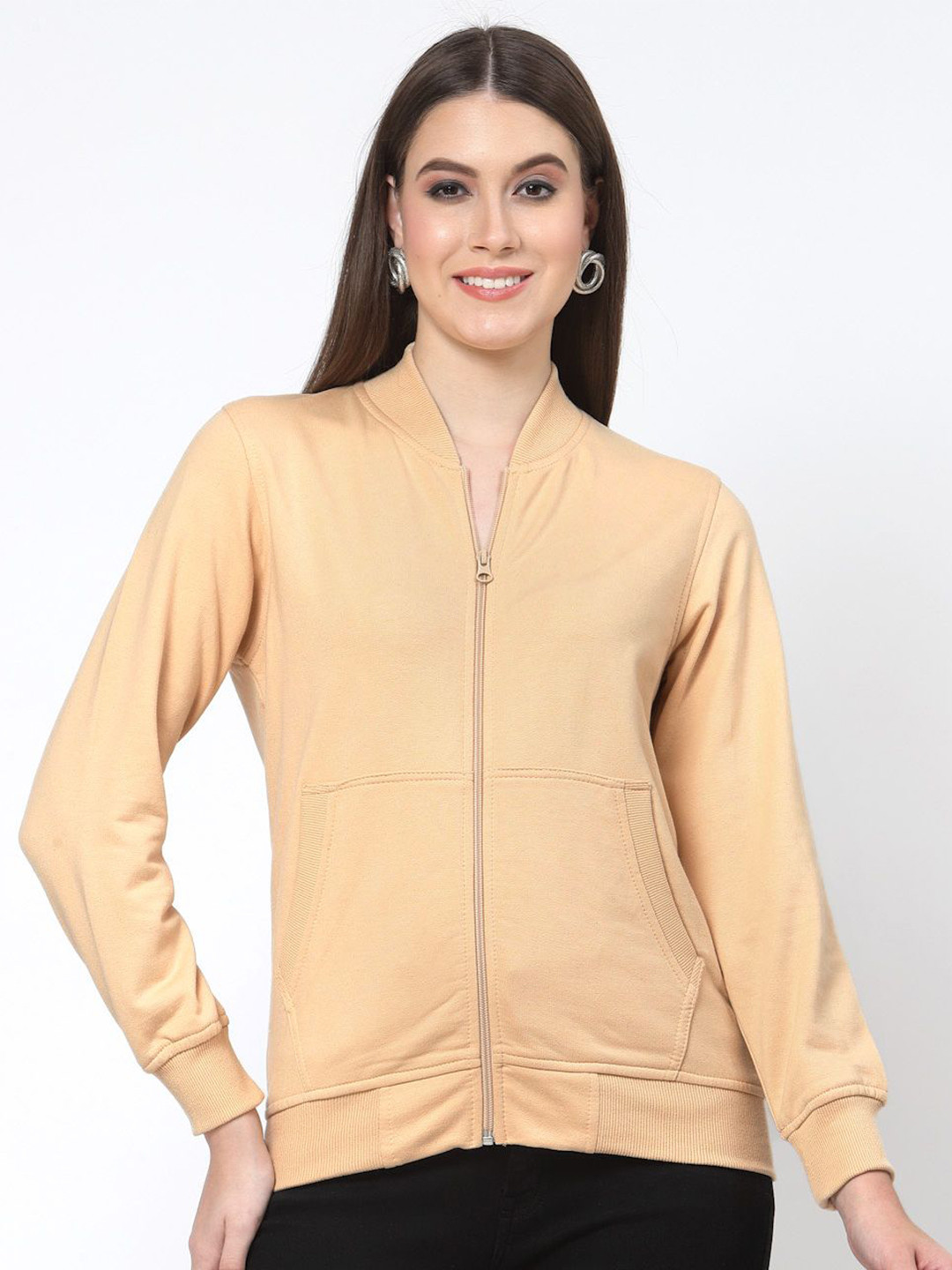 R.Code by The Roadster Life Co. Women Full Sleeve Zipper Open Front Jacket