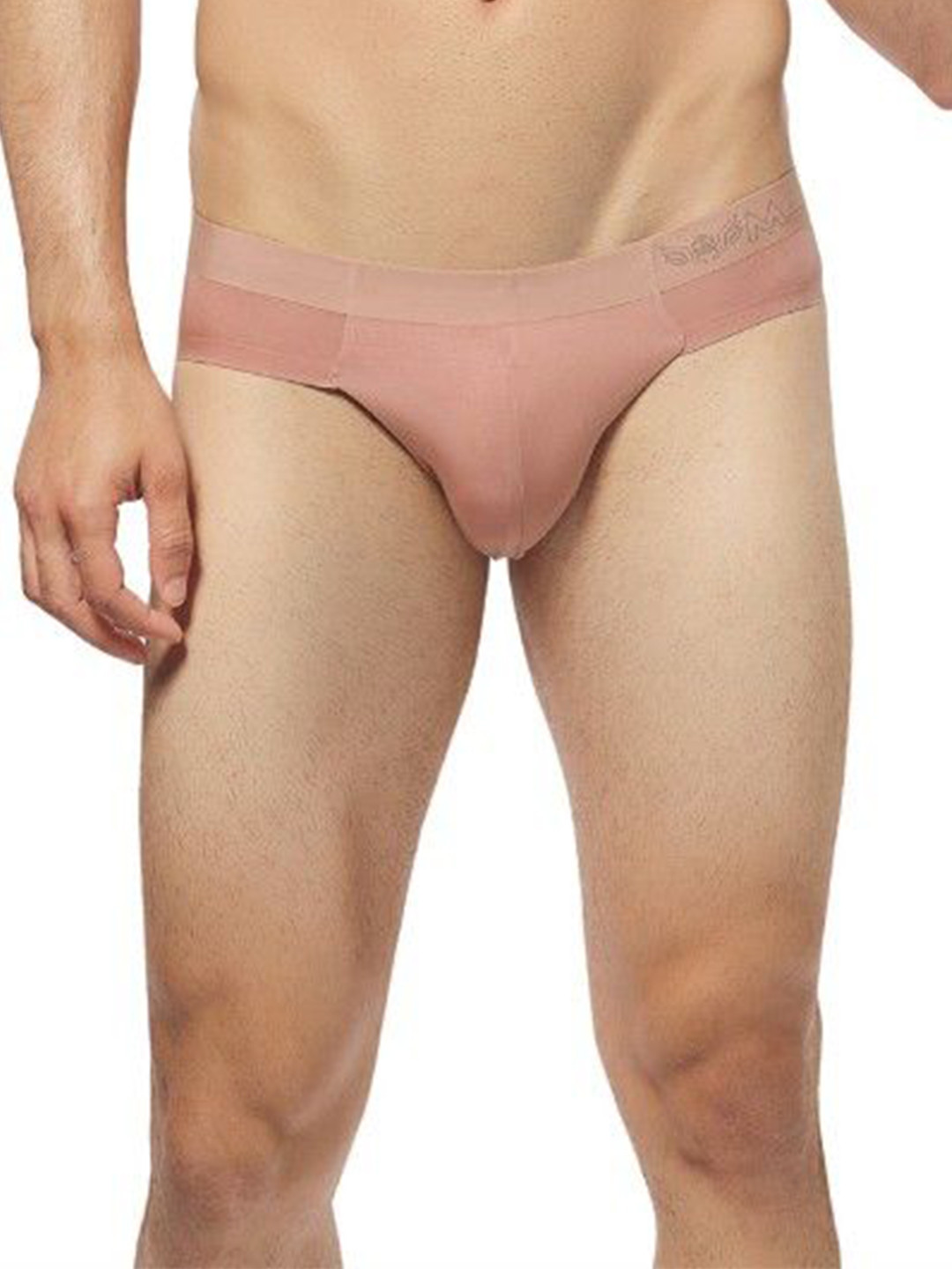 MAML Men Seamless Low-Rise Outer Elastic Boxer-Style Briefs