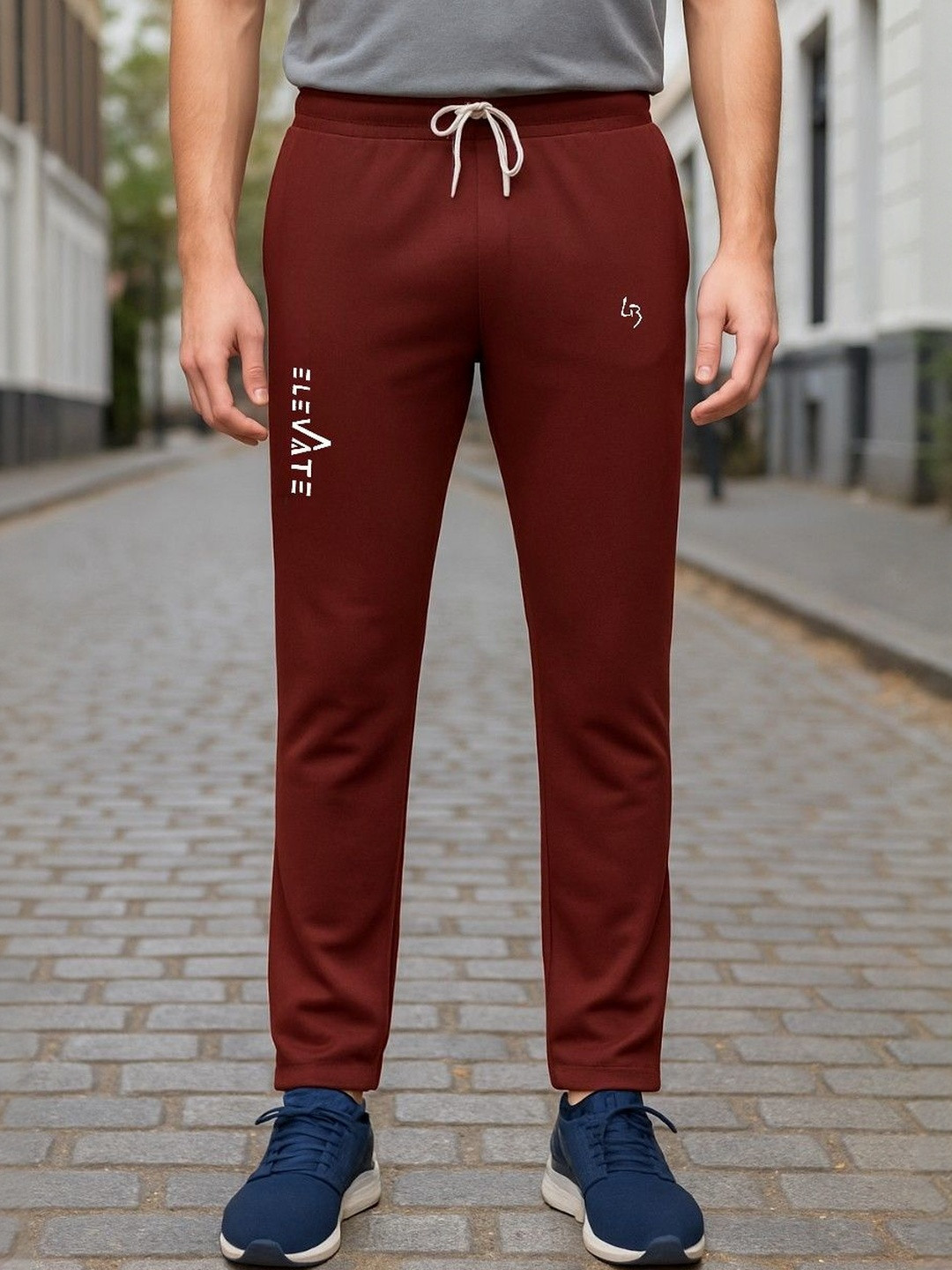 LEE BONEE Men Plus Size Mid Rise Dri Fit Track Pant
