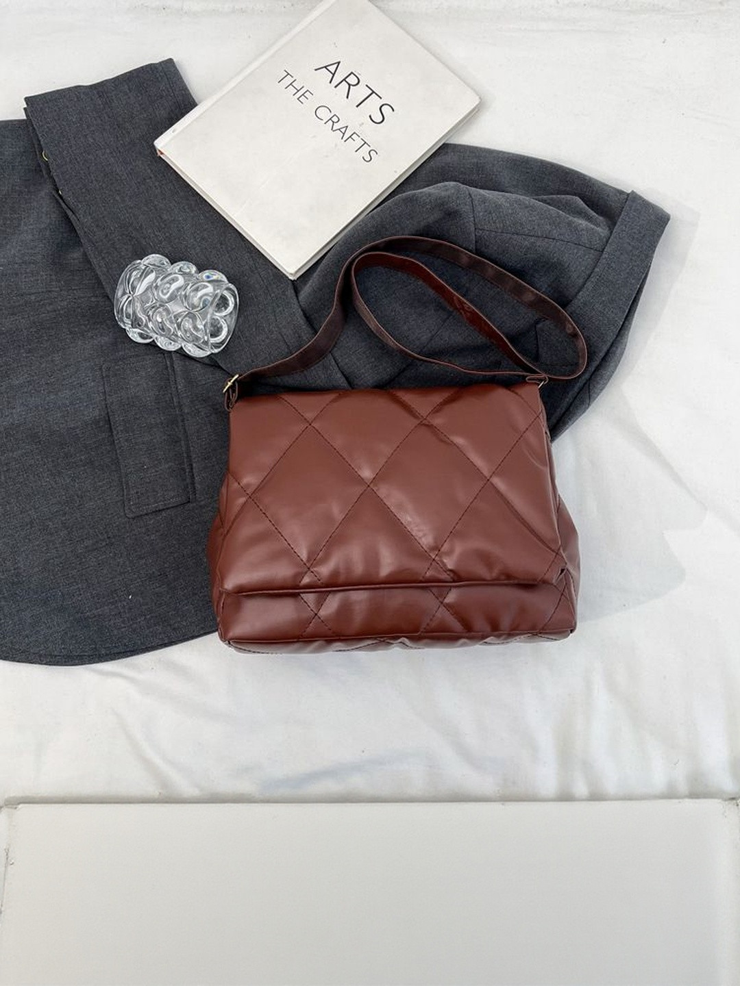 CORSICA Women Maroon Synthetic Leather Textured Solid Sling Bag