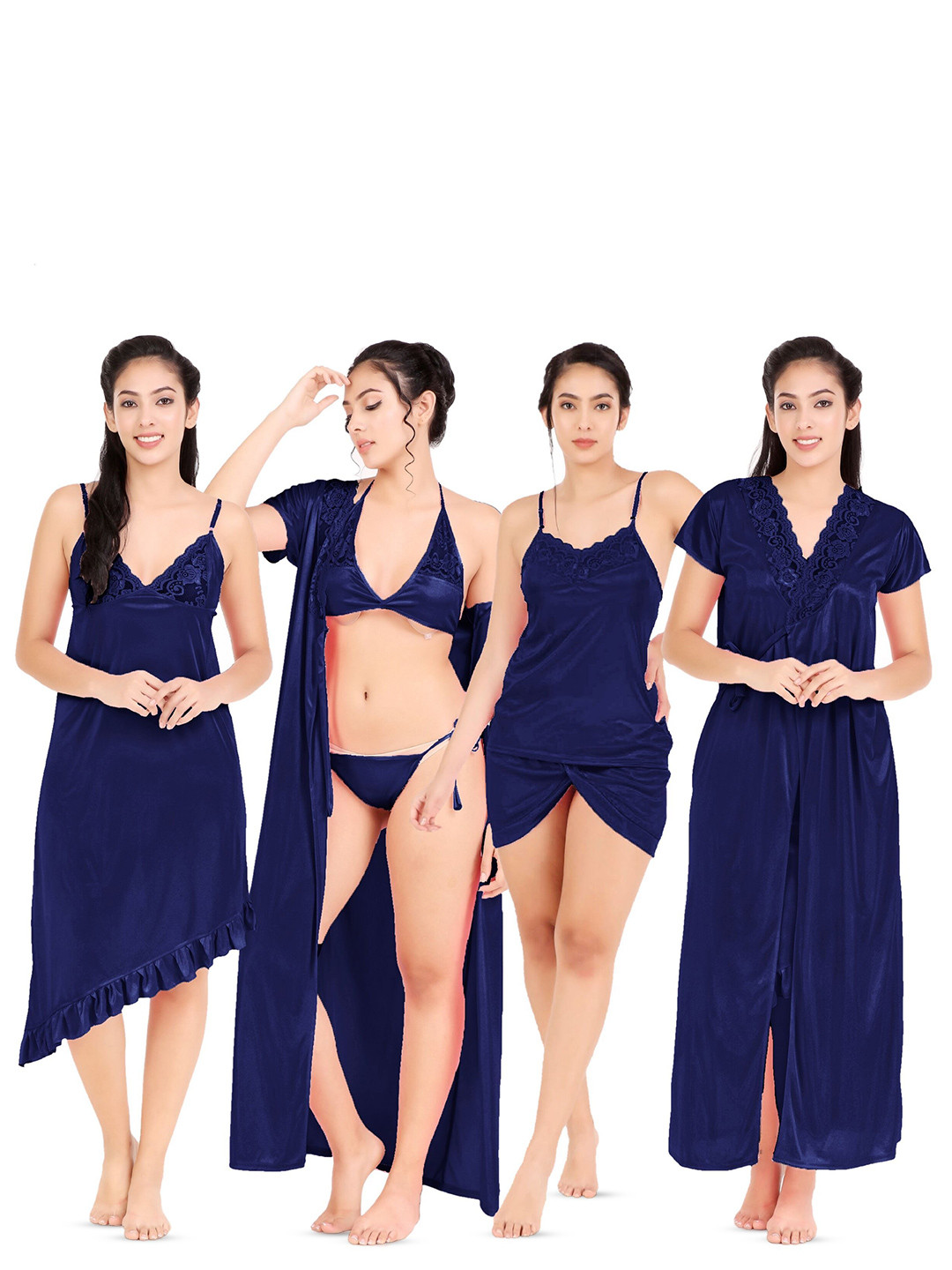 DIVINE PARIDHAAN Women Solid Maxi Nightdress