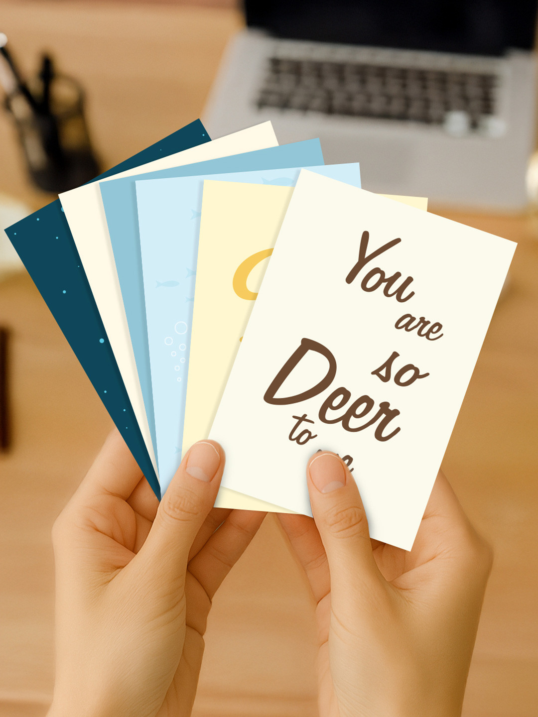 Doodle Set of 12 You've Got Mail Notecards With Envelope
