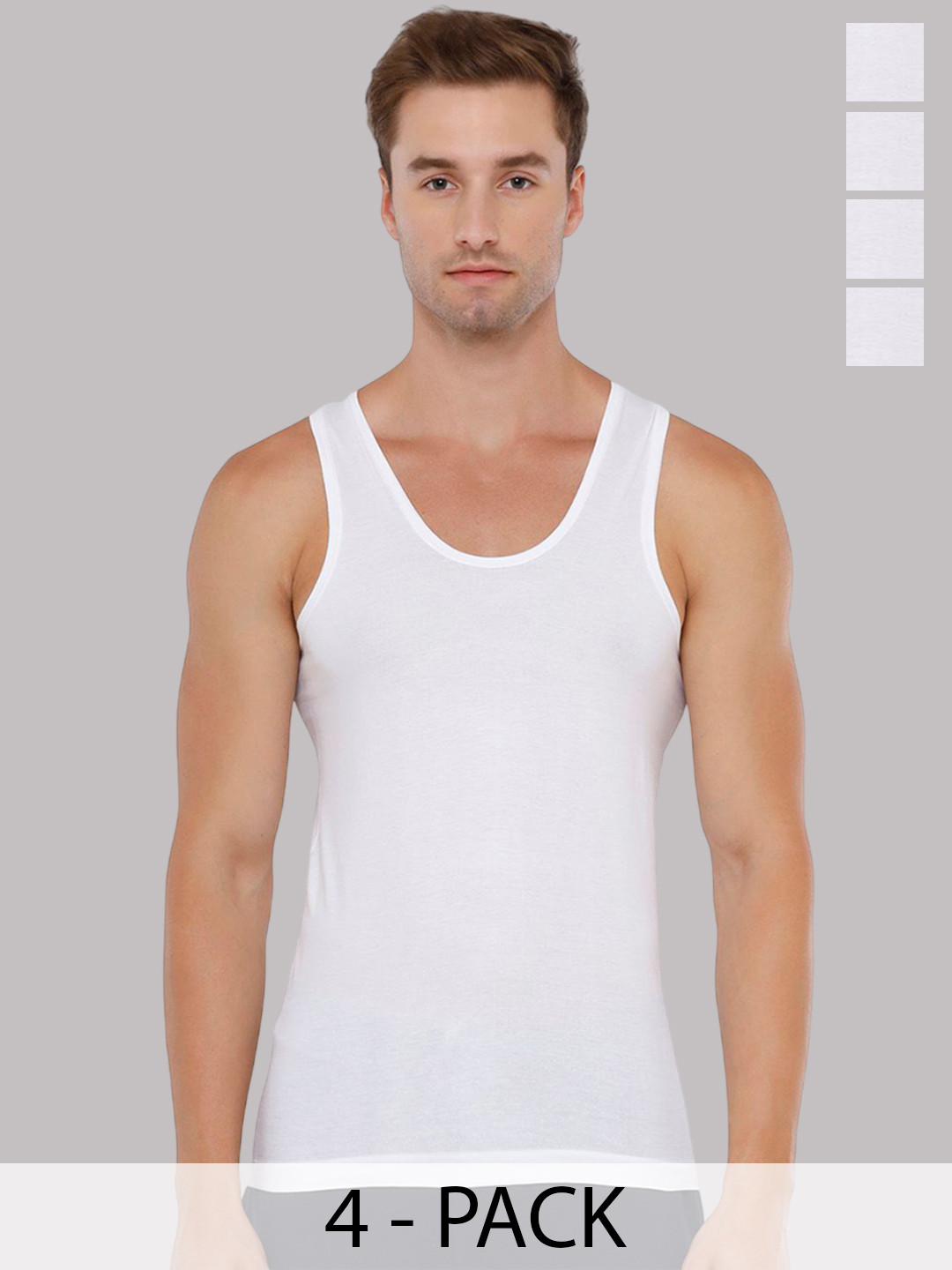 Rupa TOPMAN Pack Of 4 Pure Cotton Undershirt Innerwear Vests