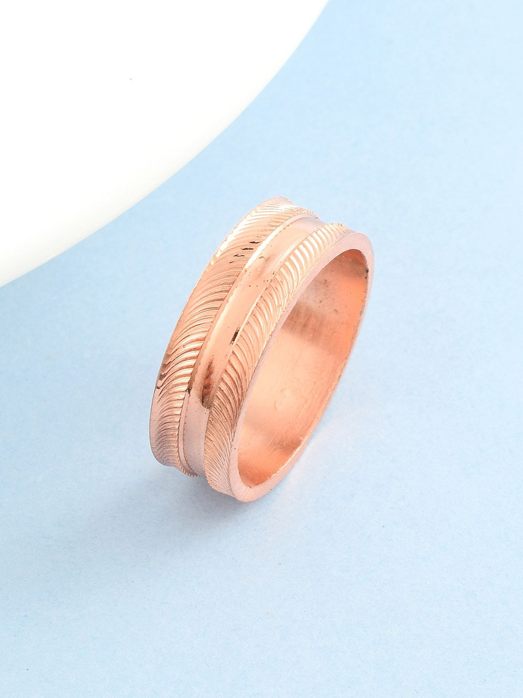 Pure Copper simple challa finger ring
