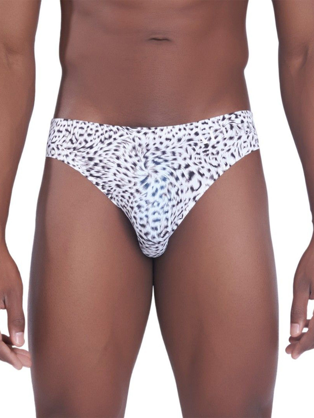 MAML Men Animal Printed Anti-Curling Mid-Rise Basic Briefs