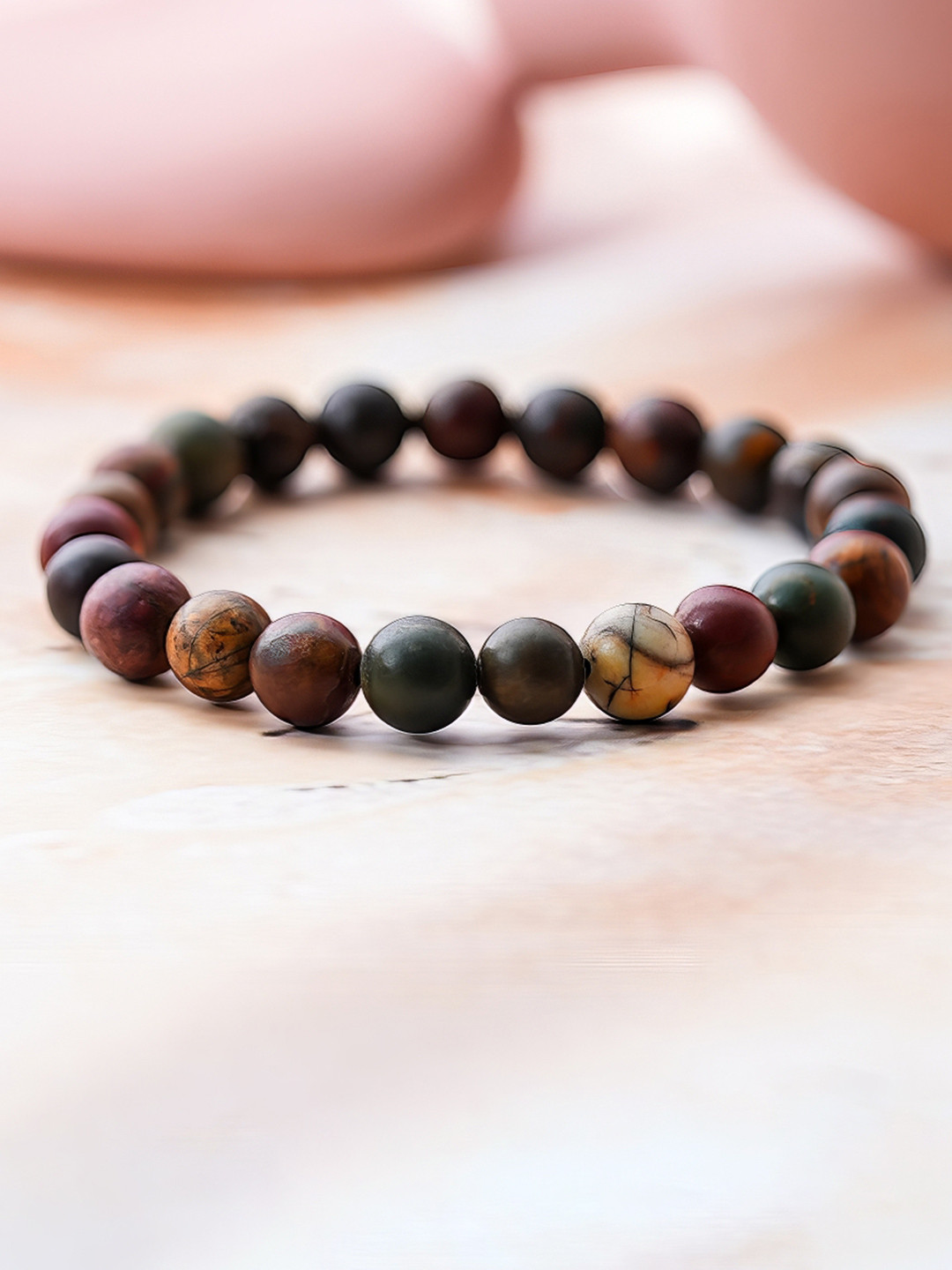 Gemsmantra Unisex Picasso Jasper Bracelet