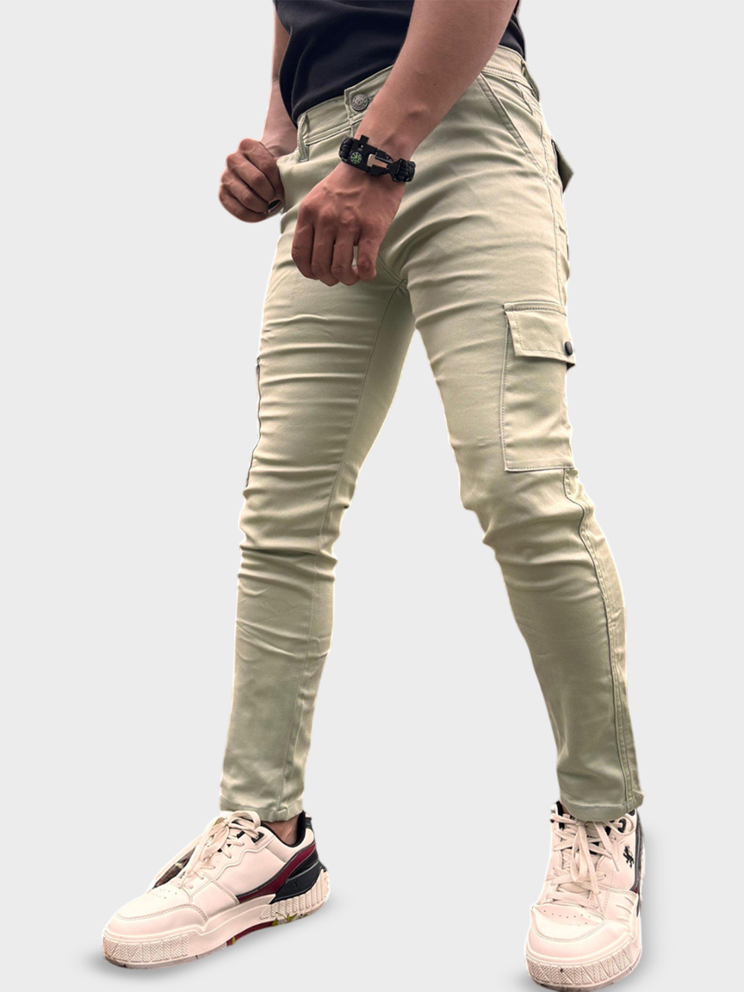 styzon Men Jean Slim Fit Mid-Rise Stretchable Jeans