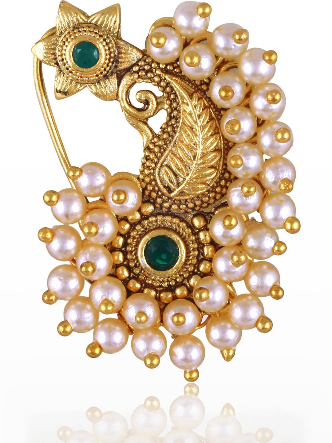 Gold Plated Alloy Nath Nose Pins