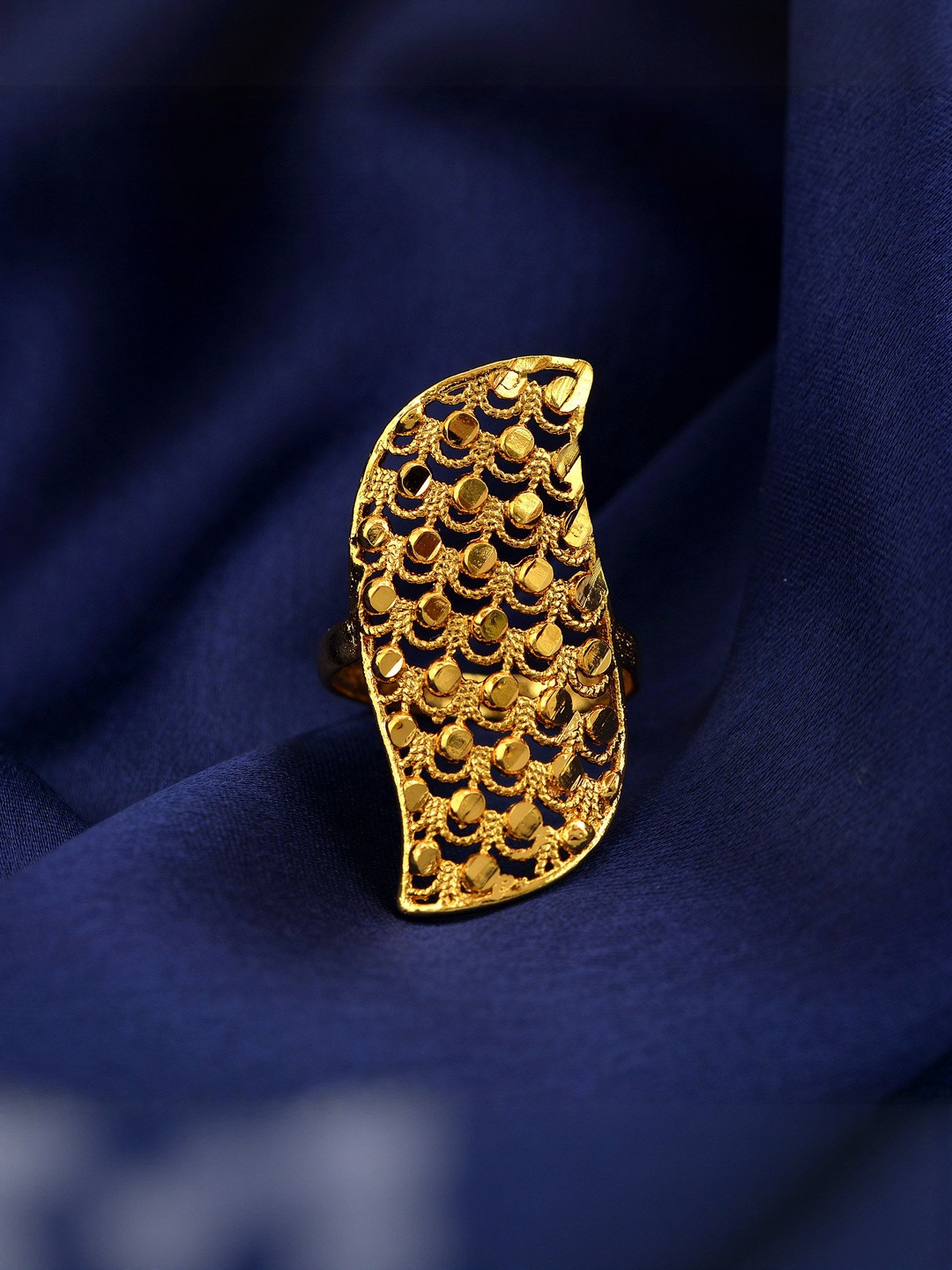 Gold plated Rasrawa Stylish Traditional finger ring